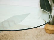 Italian Large Oval Table Cattellan Black Marble Steel and Crystal