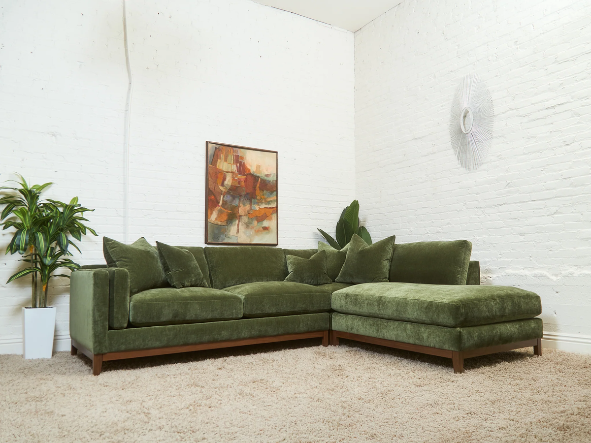 Lisette Sectional with Bumper Chaise
