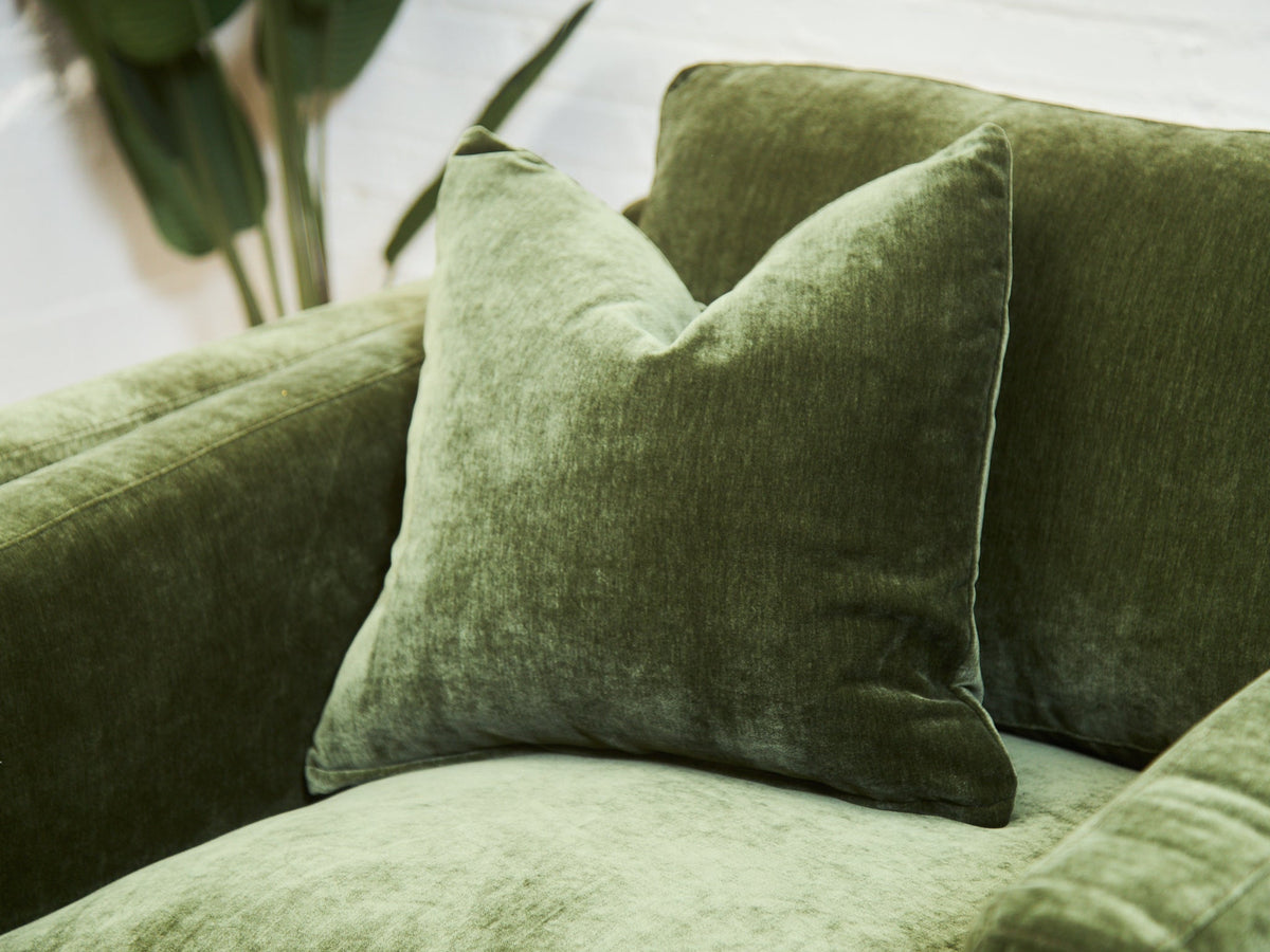 Lisette Armchair in Olive Moss