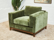 Lisette Armchair in Olive Moss