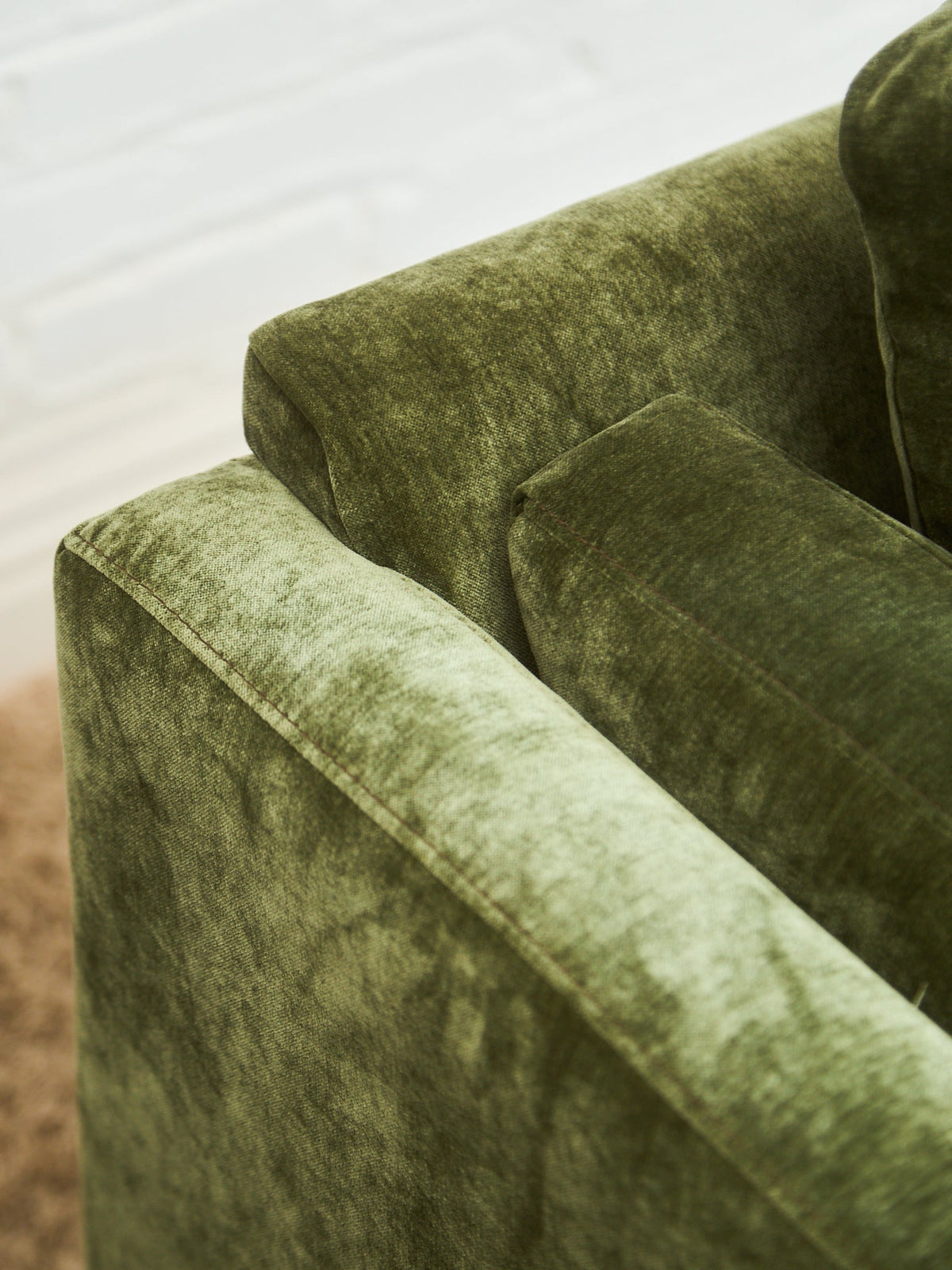 Lisette Armchair in Olive Moss