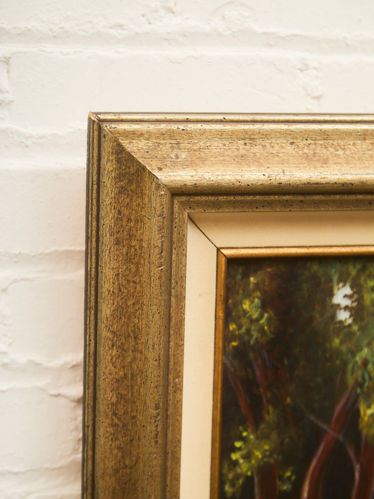 Framed River Landscape Oil Painting by Towski