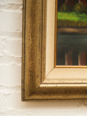 Framed River Landscape Oil Painting by Towski