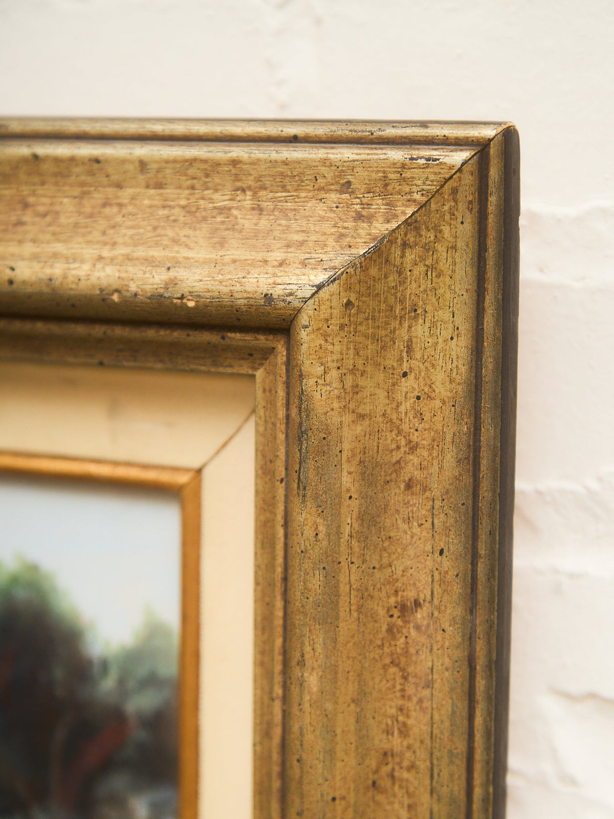 Framed River Landscape Oil Painting by Towski