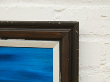1970’s Sailboat Paintings in Blue Signed by E