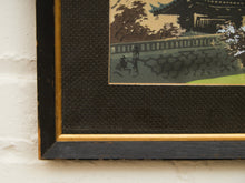 Vintage Japanese Woodblock print Framed
