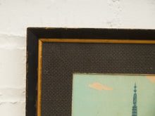 Vintage Japanese Woodblock print Framed