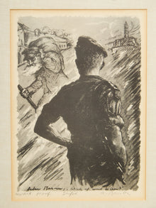 Judaica Artur Bar Lithograph Framed