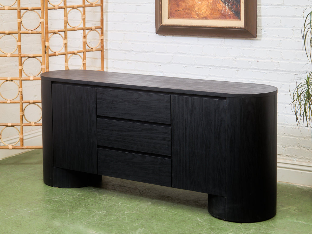Milan Credenza in Black