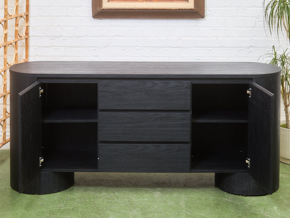 Milan Credenza in Black