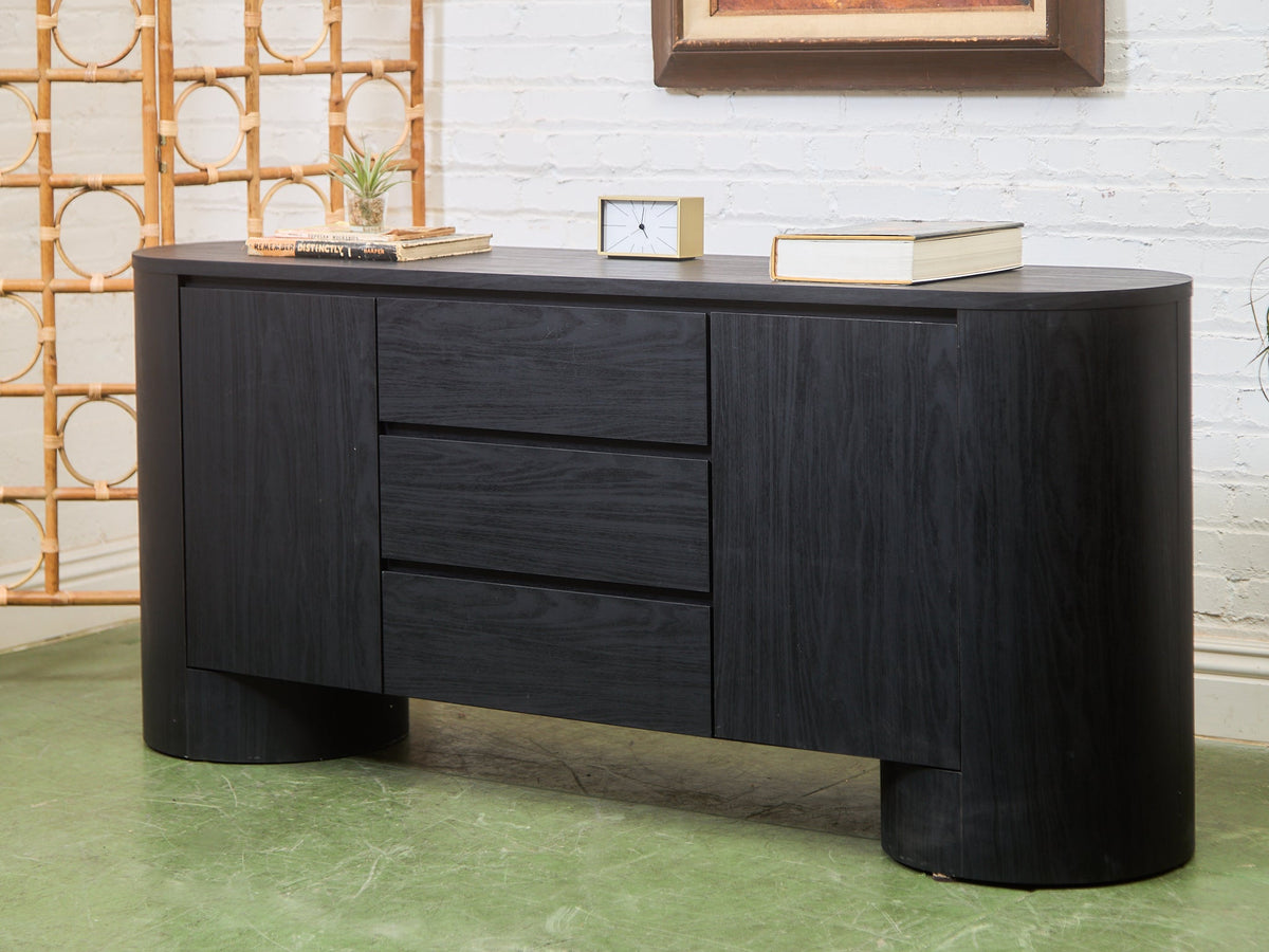 Milan Credenza in Black