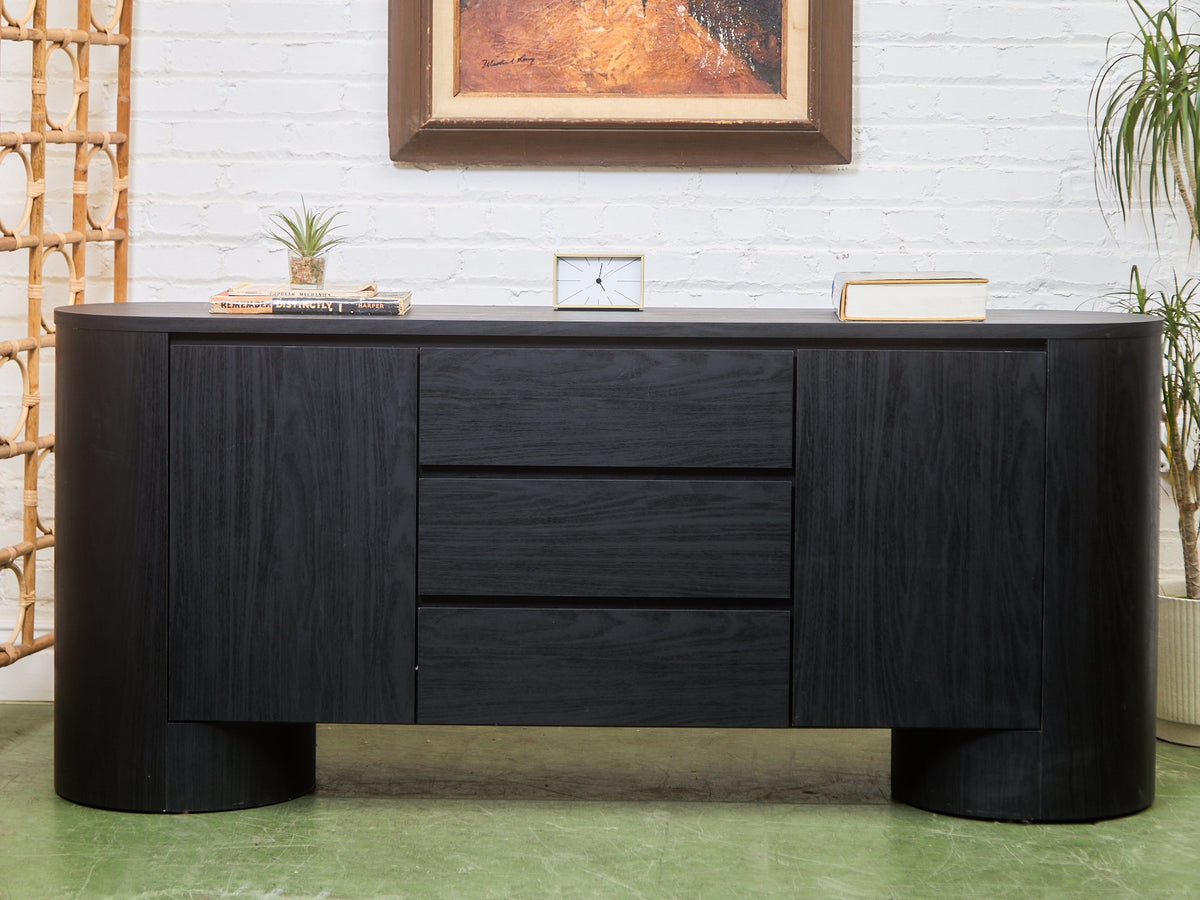 Milan Credenza in Black
