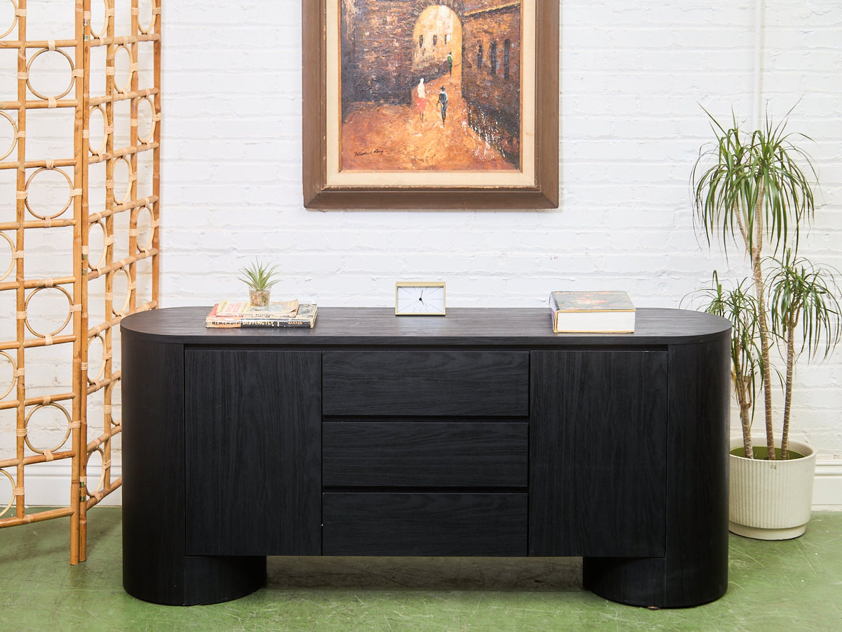 Milan Credenza in Black