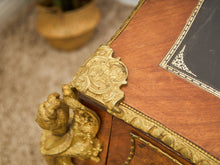 19th Century Antique Louis XV Style Bureau Plat Writing Table Bronze