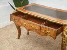 19th Century Antique Louis XV Style Bureau Plat Writing Table Bronze