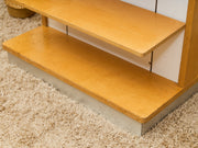 Vintage Double-Sided Adjustable Library Bookcase
