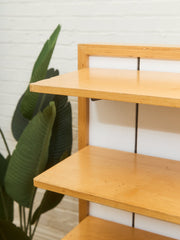 Vintage Double-Sided Adjustable Library Bookcase