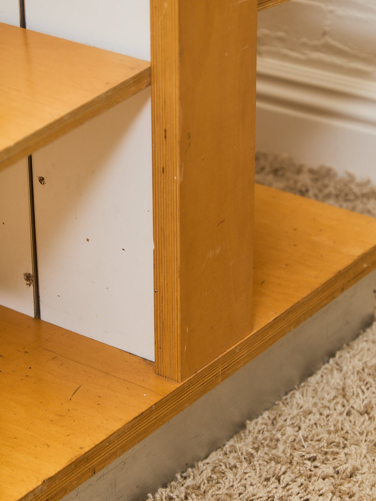 Vintage Double-Sided Adjustable Library Bookcase