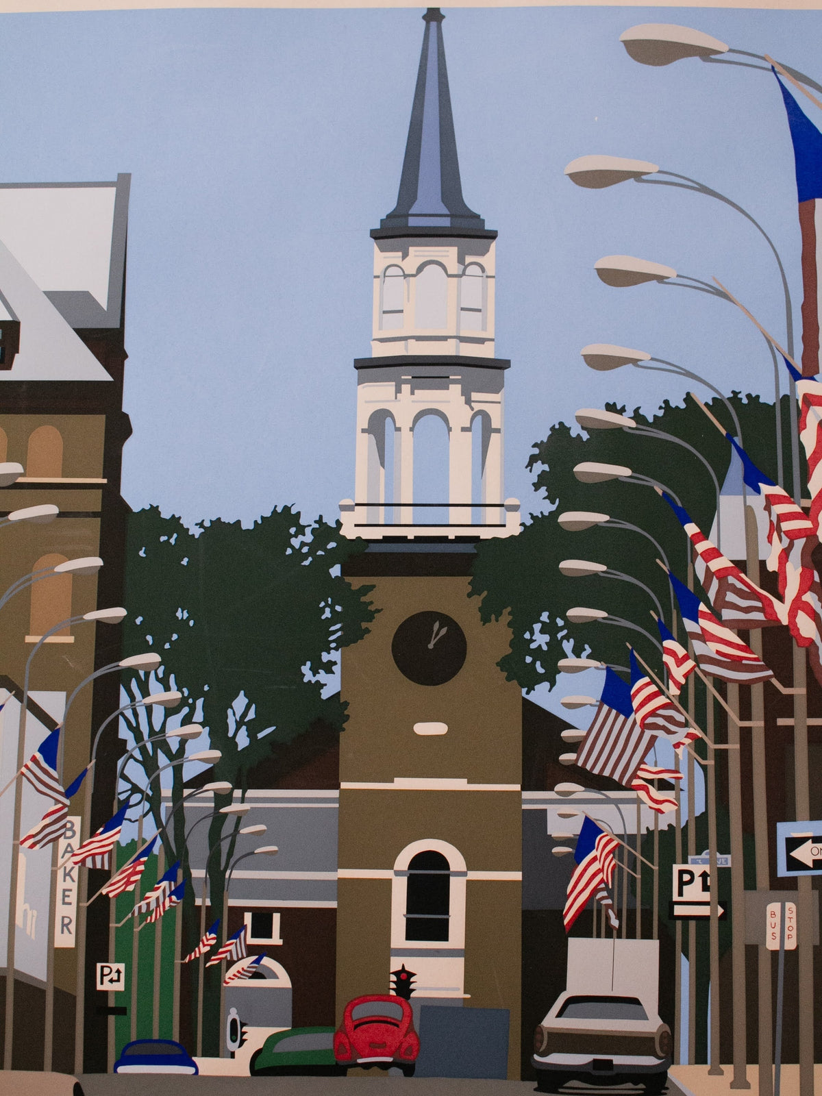 1979 Serigraph of a Small Town