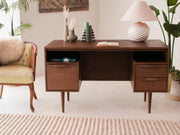 Kurt Three-Drawer Desk