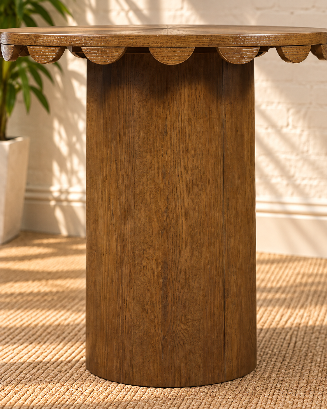Solenn Counter Table in Warm Walnut