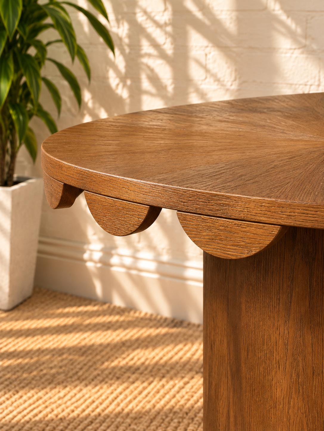 Solenn Counter Table in Warm Walnut