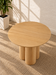 Stella Sculptural Table in Blonde