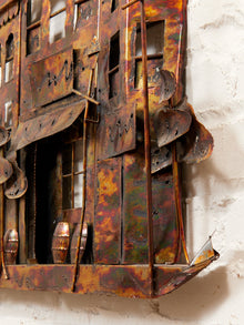 Curtis Jere Era Copper Wall Sculpture Neighborhood