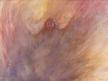 Inner Weather Atmospheric Abstract Painting in Blush Lavender and Cream