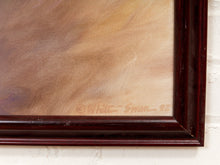 Inner Weather Atmospheric Abstract Painting in Blush Lavender and Cream