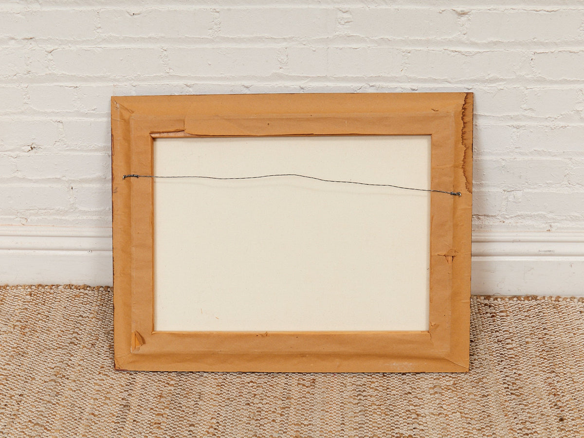 Inner Weather Atmospheric Abstract Painting in Blush Lavender and Cream