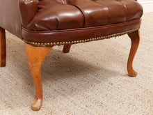 Medium Size Wing Back Leather Chair
