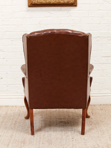 Medium Size Wing Back Leather Chair