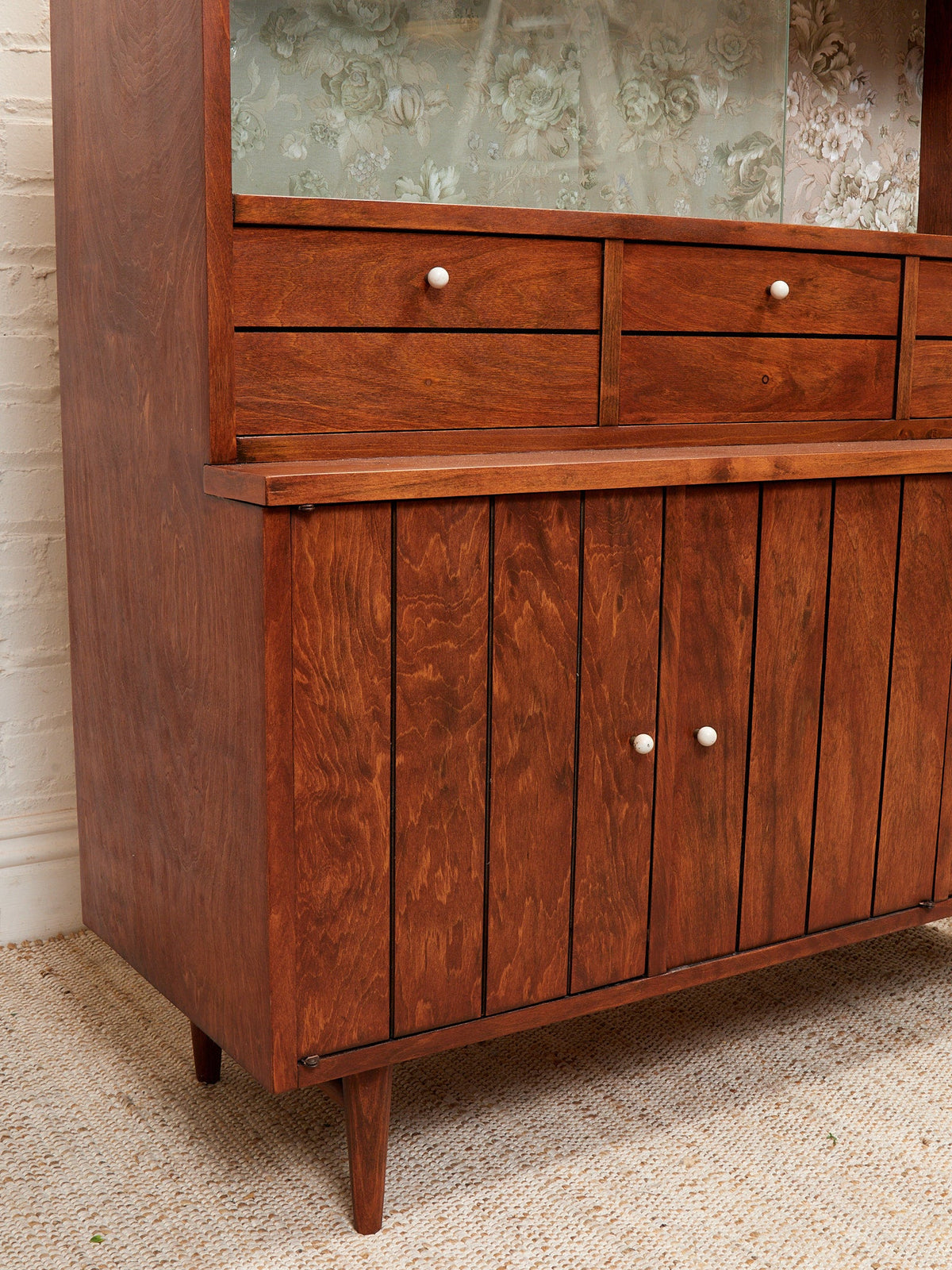 Mid Century Vintage Restored Hutch