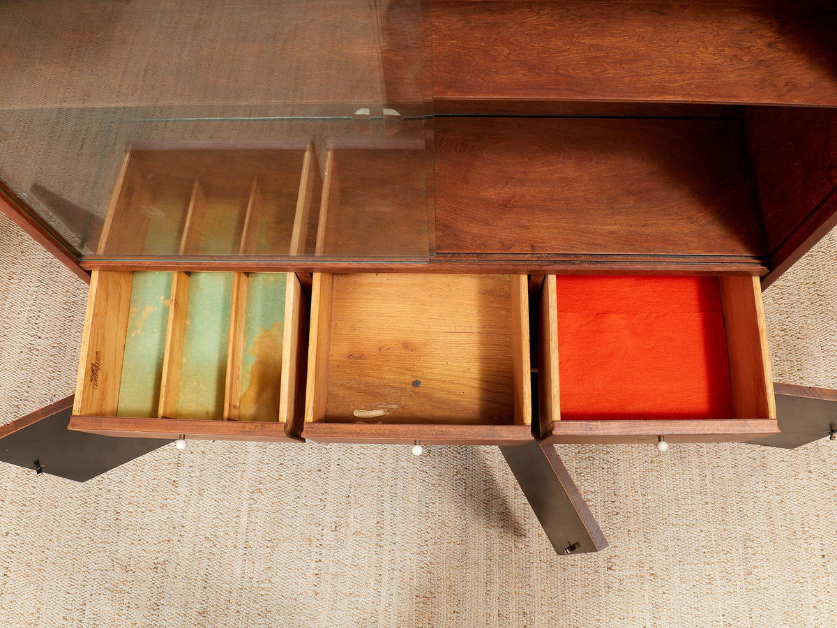 Mid Century Vintage Restored Hutch