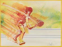 J Carter Tennis Screen Print 1977