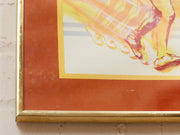 J Carter Tennis Screen Print 1977