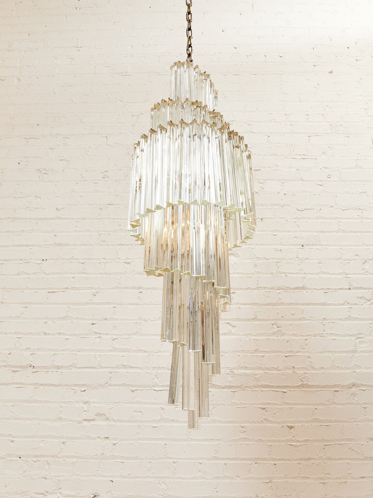 Spiral Art Deco Style Chandelier