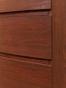 Vintage Art Deco Bow-Front 5-Drawer Highboy Dresser