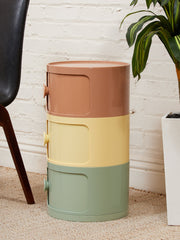 Mulitcolor Side Table with Drawers