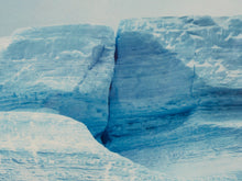 Blue Iceberg Framed Polar Landscape Print in Cool Blue Tones