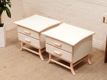 Pair of Vintage 1950s Asian-Style Nightstands