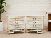Pair of Hollywood Regency Nightstands