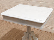 White Antique Pedestal Desk