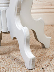 White Antique Pedestal Desk
