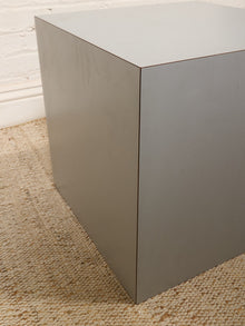 Grey Vintage Cube Pedestal
