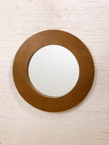 Large Gold Round Mirror