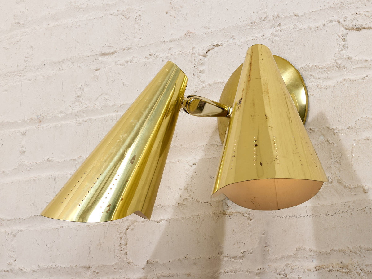 Vintage Mid-Century Dual Sconce