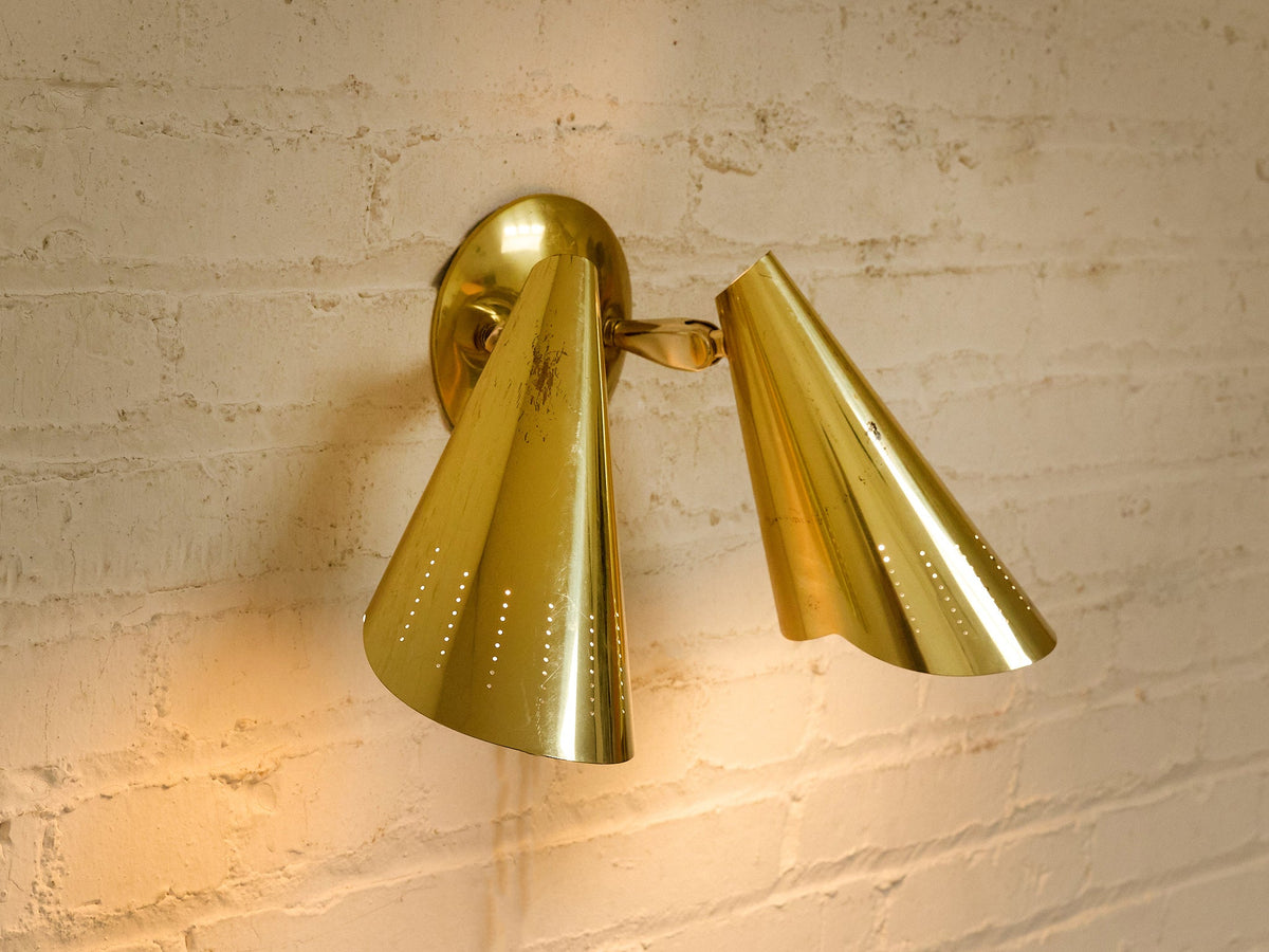 Vintage Mid-Century Dual Sconce