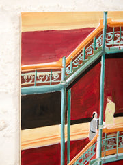 Painting of The Meeting, Acrylic Canvas by Alyssa Rivera